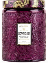 Load image into Gallery viewer, Voluspa Home Decor Santiago Huckleberry Large Jar Candle
