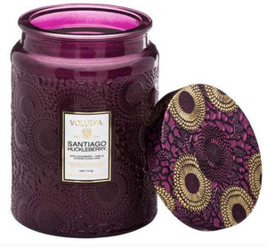 Voluspa Home Decor Santiago Huckleberry Large Jar Candle